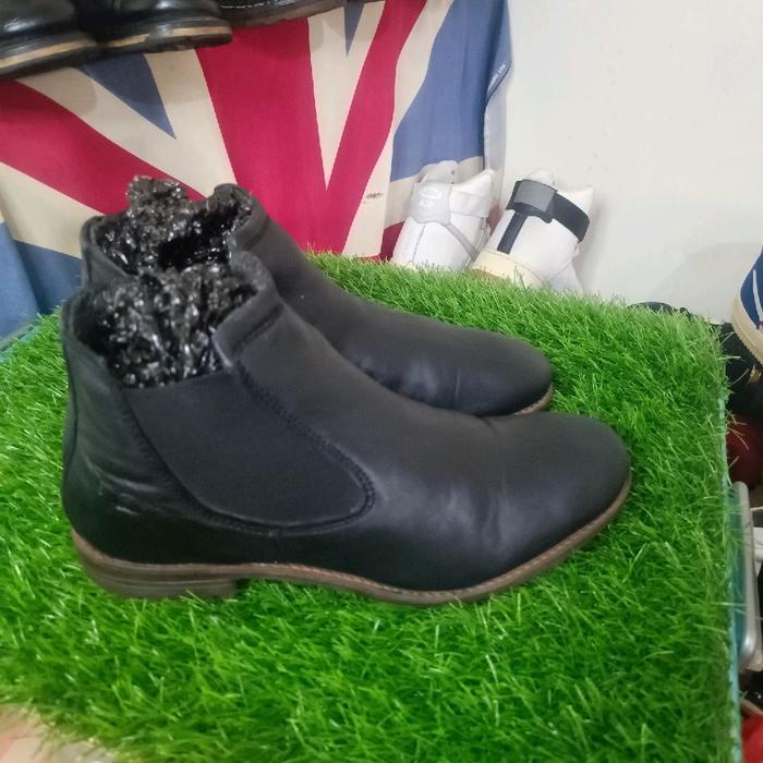 shoes second bugatti chelsea Pria Hitam Boots