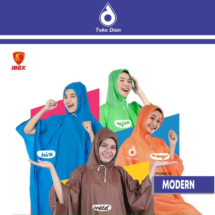 Jas Hujan Ponco Modern Ibex