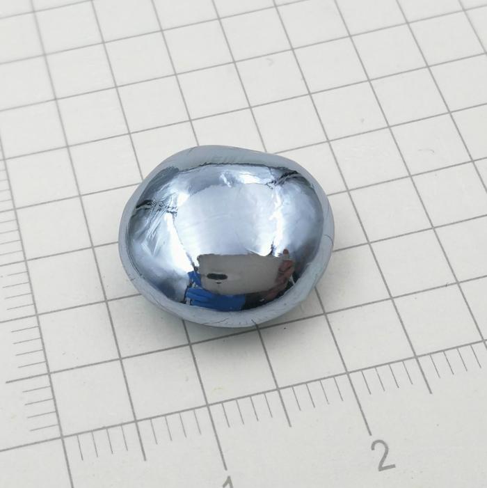 TERBARU 20 Gram Min 99.95% Permukaan Cermin Bulat Logam Mulia