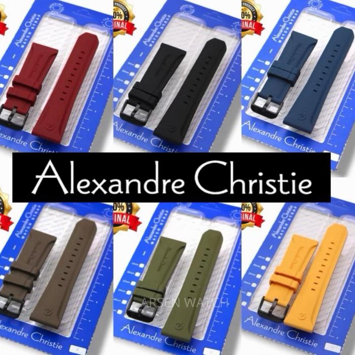 Strap rubber alexandre christie original / strap rubber jam ac / tali karet jam ac / tali jam ac