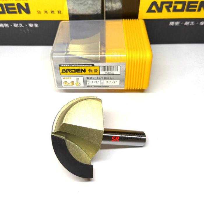 Mata Router/ Profil 63.5 mm As 1/2ร2-1/2 Round Nose/ Core Box Bits Merk ARDEN