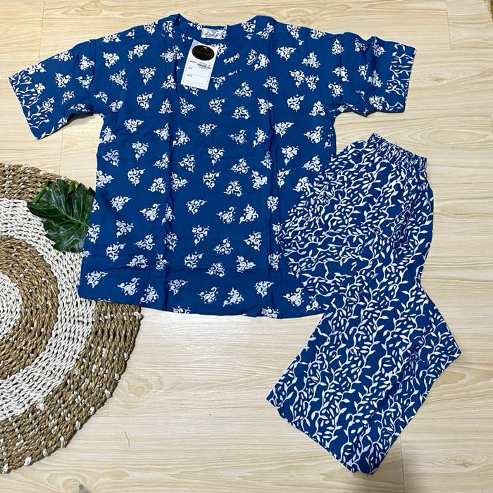 CP Batik Luza Dws tgn pendek Set Celana Panjang Wanita- Nyaman