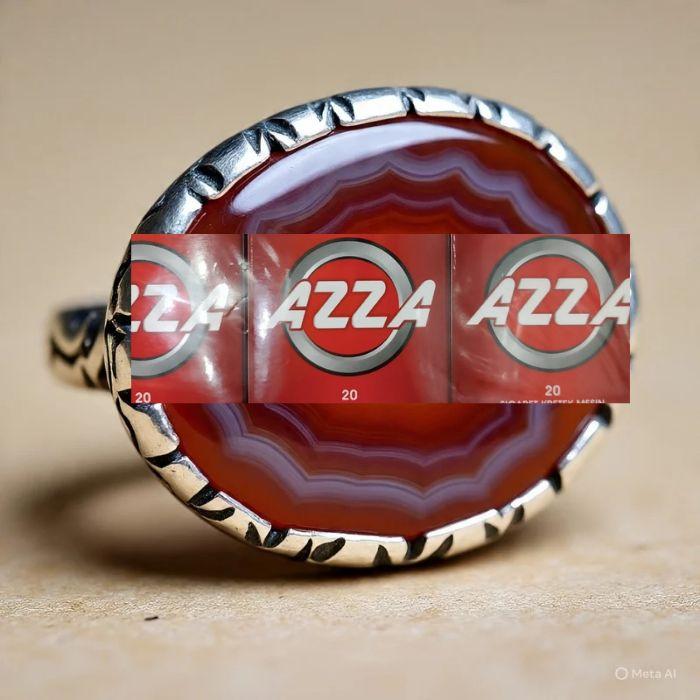 Cincin akik azza merah original