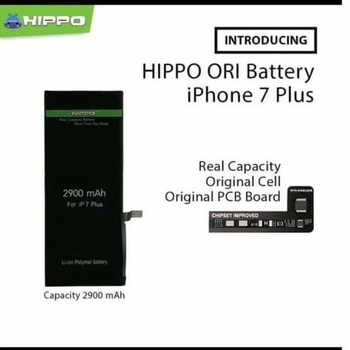 batre baterai bateri hippo untuk HP iphone 7+ 7plus 7 plus original garansi resmi hippo indonesia