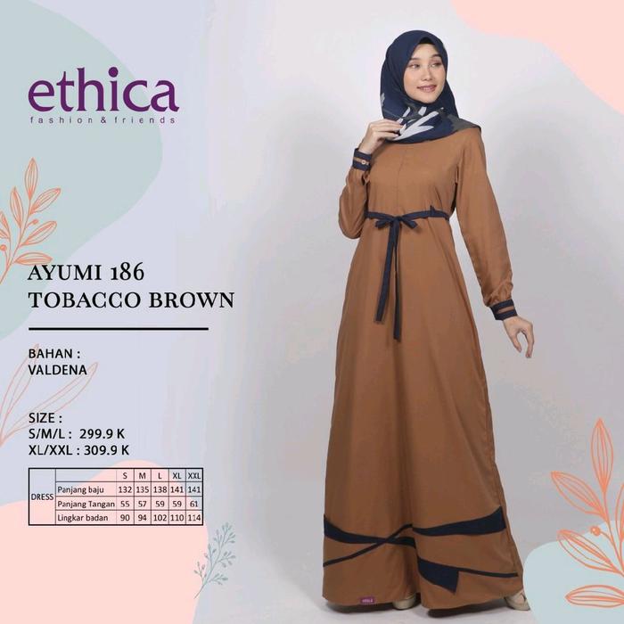 Ayumi 186 gamis muslim ethica Wanita Syari
