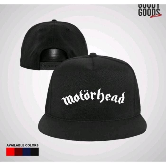 Topi Snapback custom premium Pria original logo Motorhead