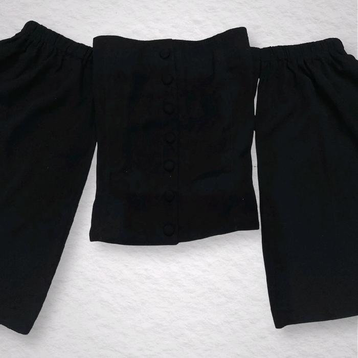 Gothic Bell Sleeves Crop Top