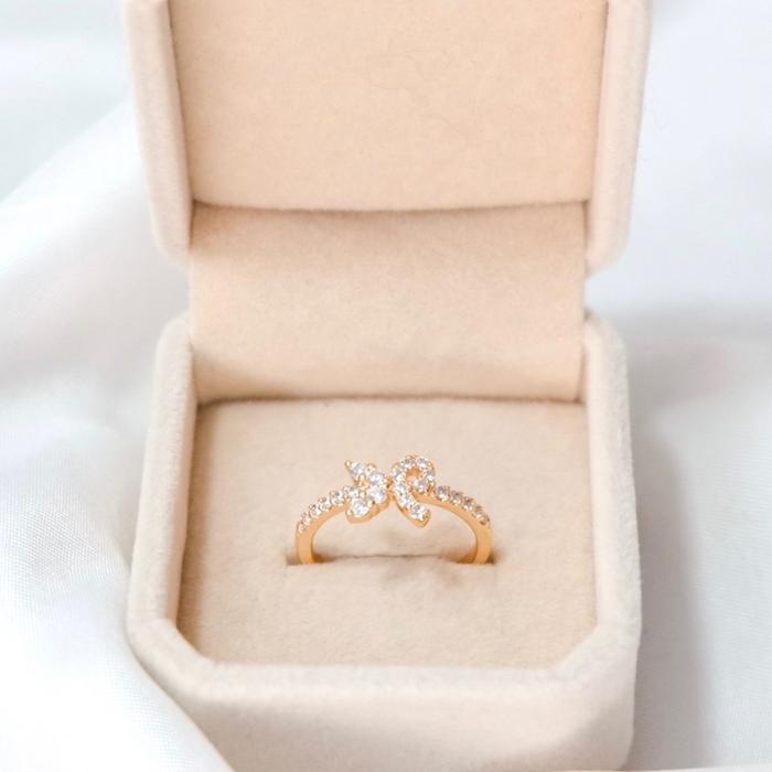 (LAPIS EMAS) BLOOM LOUIS RING | CINCIN WANITA TITANIUM ANTI KARAT