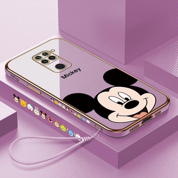 Hontinga Casing Ponsel Xiaomi Redmi Note 9, Pelindung HP Kotak TPU