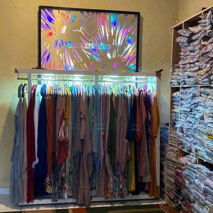 Kode Gamis Midi Oneset Like Exclusive Muslim