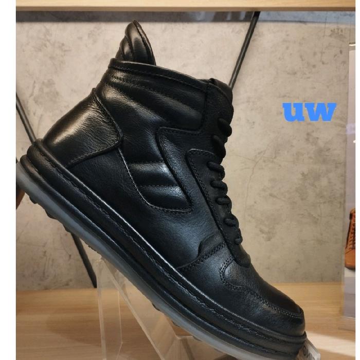 sepatu boots pria Gino Mariani jacob 01. (XC195902125) kulit original black