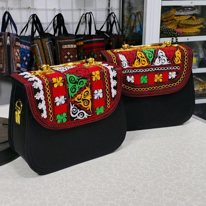 Tas Mini Bag Wanita Aceh Bordiran Kerawang Gayo Aceh Cantik dan Ada Tali Selempang