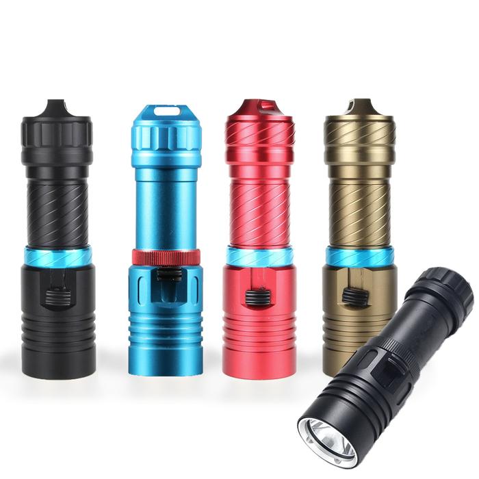 5000LM XM-L2 LED Scuba Diving Flashlight Ajustable Light Torch