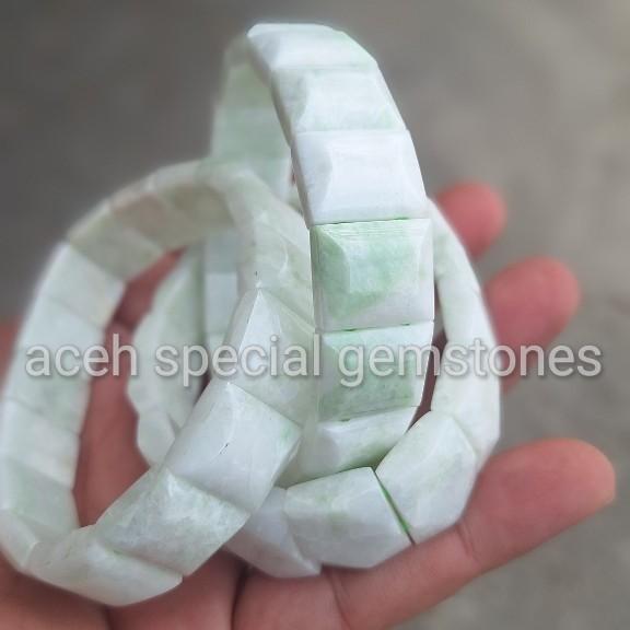 gelang batu giok putih jadeite jade terbaik asli aceh. gelang batu giok cutting, giok putih, bukan g