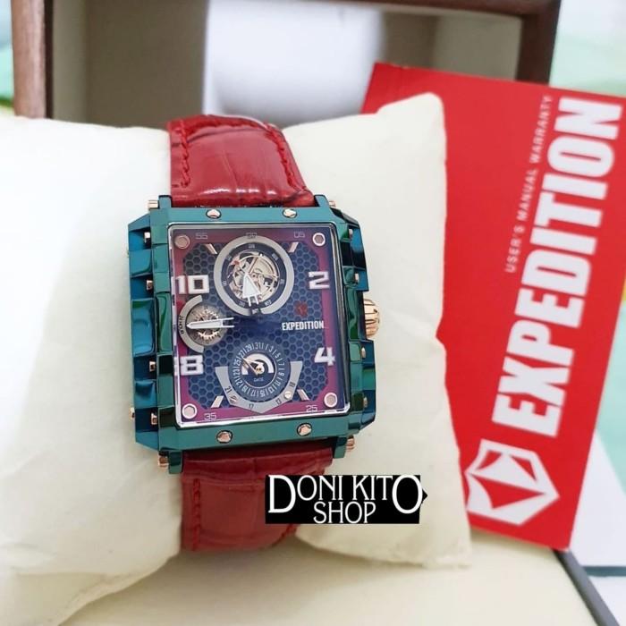 Jam Tangan Wanita Original Expedition E-6757 L Red Blue