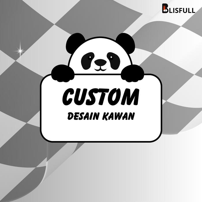 Blisfull - Custom Hitam Putih | Model Balloon Extra Bold