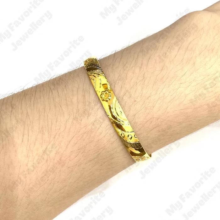 GELANG BANGKOK MOTIF CANTIK 3GR (EMAS ASLI KADAR 700)