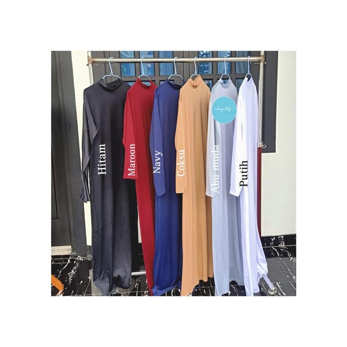 Baju Gamis Premium/ Daleman Baju Gamis Dres Panjang Polos Long Dress