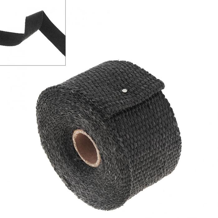 1 Set Knalpot Panas Thermo Wrap Insulation Pipa Tape Tahan Api Kain