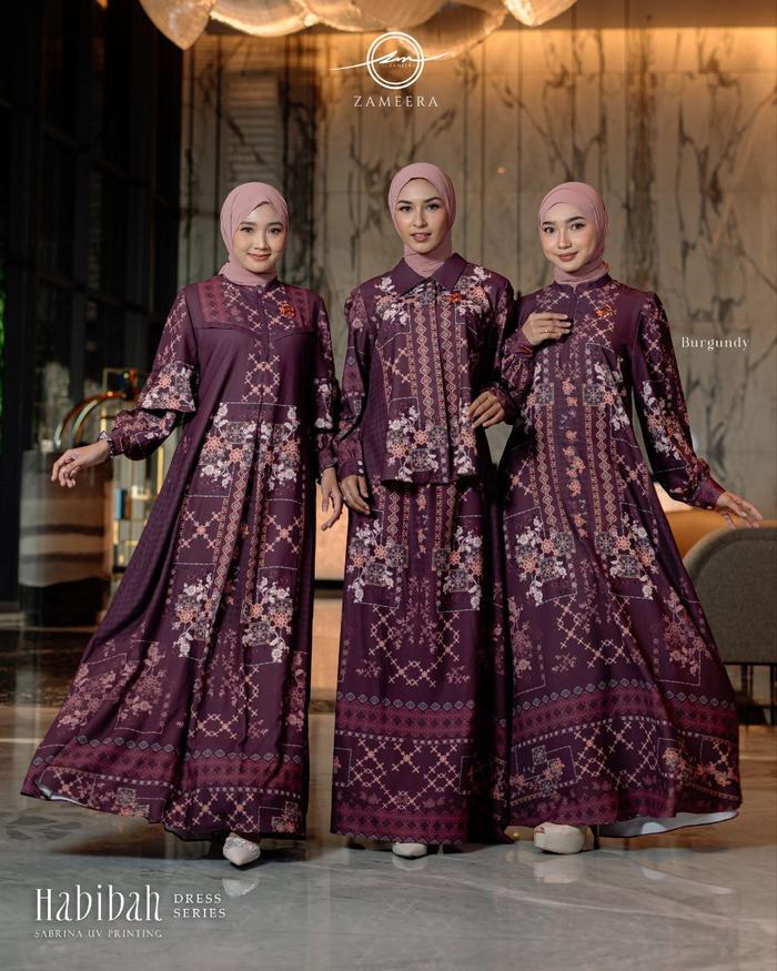 HABIBAH | Habibah Dress | Burgundy