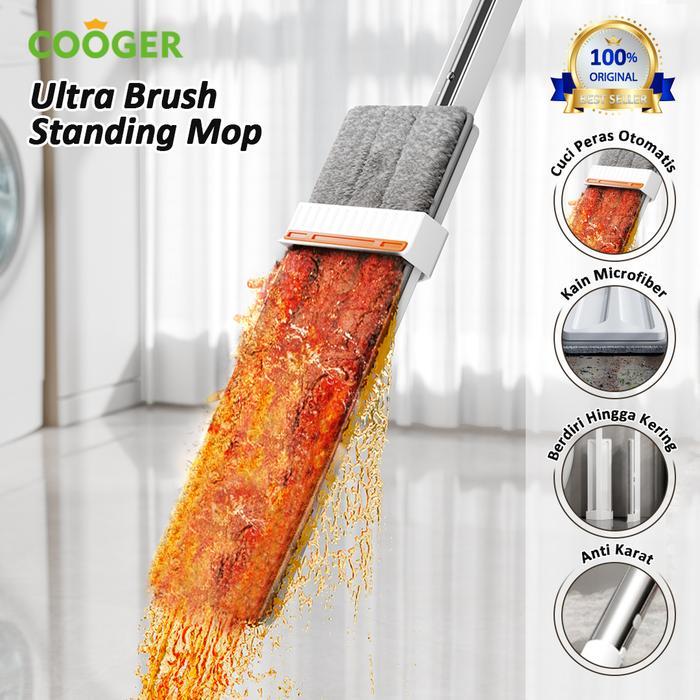 ASLI COOGER Alat Pel Kain rofiber Stng Mop Alat Pel Praktis Foldable READY STOCK