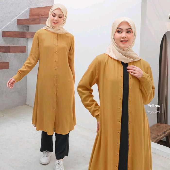 MEGUMI 31 YELLOW TUNIK OUTER ETHICA POLOS RAYON