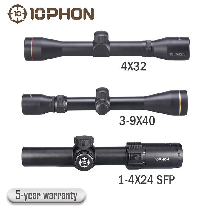 10PHON 3-9X40 Hunting Riflescope 4x32 Spotting Scope For Rifle