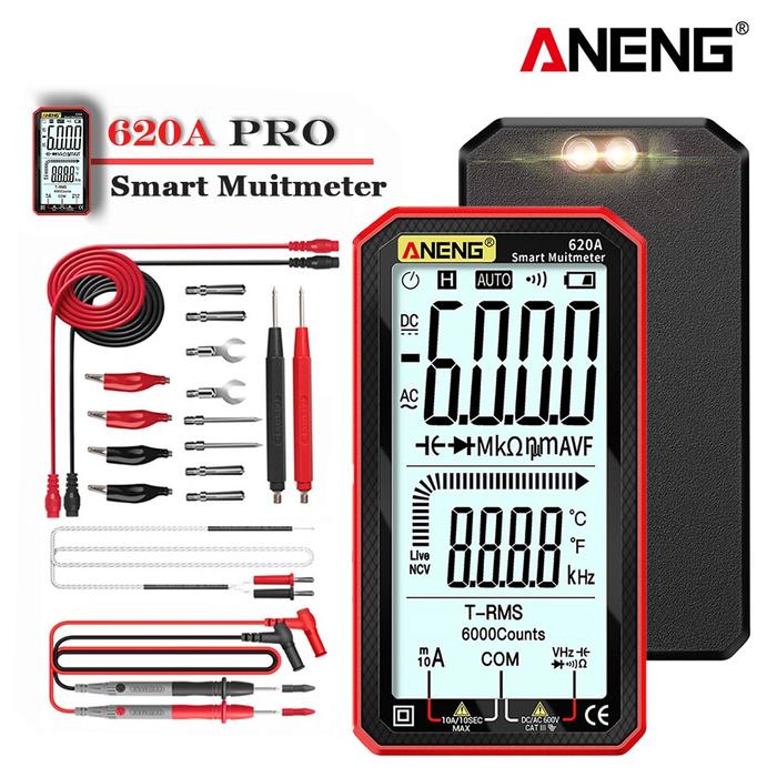 ANENG 620A 6000 Counts Digital Smart Multimeter Transistor Testers