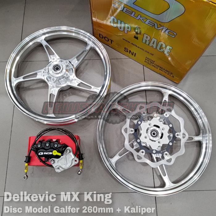 Paketan Velg Racing Delkevic Kspeed Bintang Laut MX King 160 185 ring 17 Velek Velk CNC K Speed + Pi
