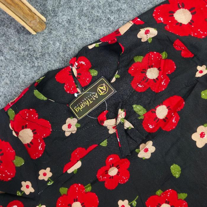 DASTER JULIA ANAK MOTIP BUNGA PANGANDARAN Fashion Cantik baju pantai,Daster anak perempuan bahan ray