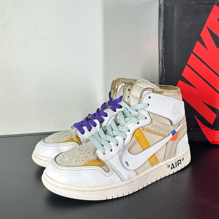 Air Jordan 1 High Off-White Euro White 100% Authentic (not chicago unc)