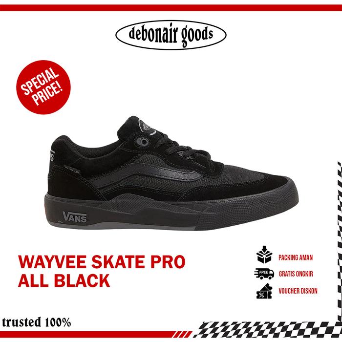 VANS WAYVEE SKATEBOARDING PRO ALL BLACK ORIGINAL