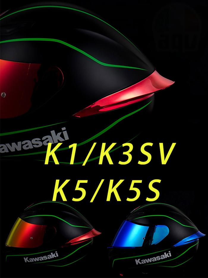K1 Helmet Spoiler for AGV K3SV K5 K5S Motorcycle Helmet Tail Casco
