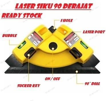 Laser Siku Sudut Leveling 90 Derajat Laser Alat Ukur Sudut 90 LV 01