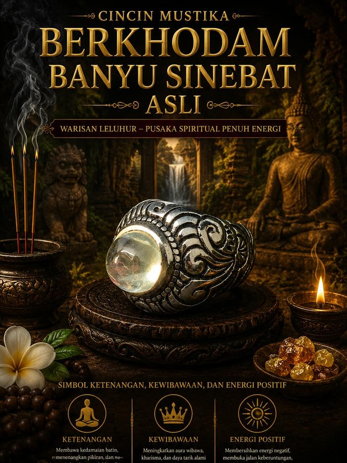 CINCIN MUSTIKA BERKHODAM BANYU SINEBAT ASLI