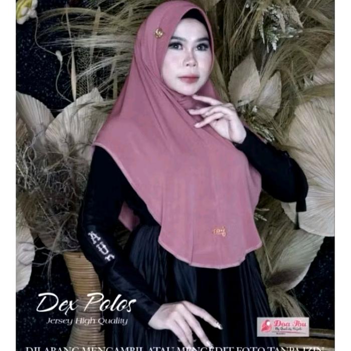 Hijab Doa Ibu dex polos jersey