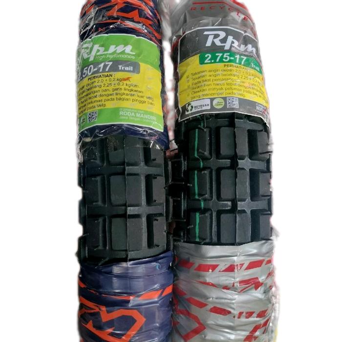 Sepasang Ban Luar Motor Semi Trail Ring17 Ukuran 250&275 Accessories Mesin banluar Motorcycle donat 