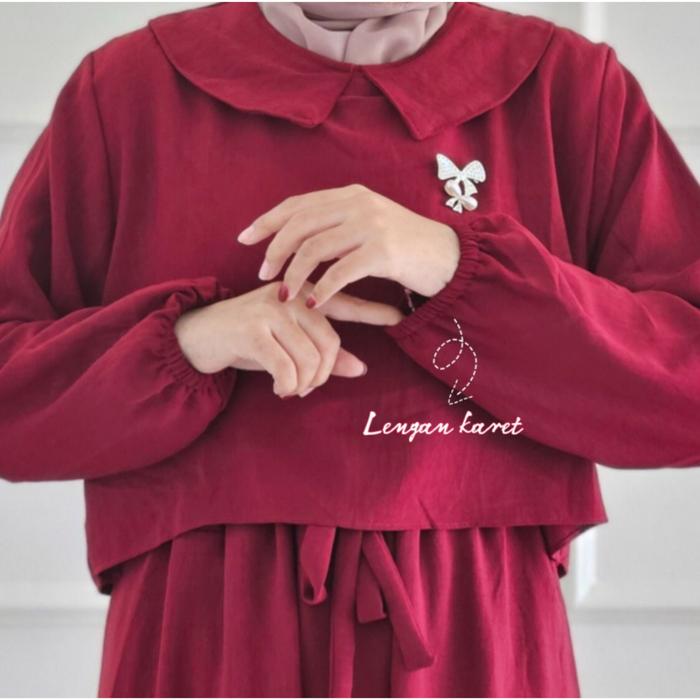 Niami Dress Crinkle Gamis Crinkle Original Terpercaya