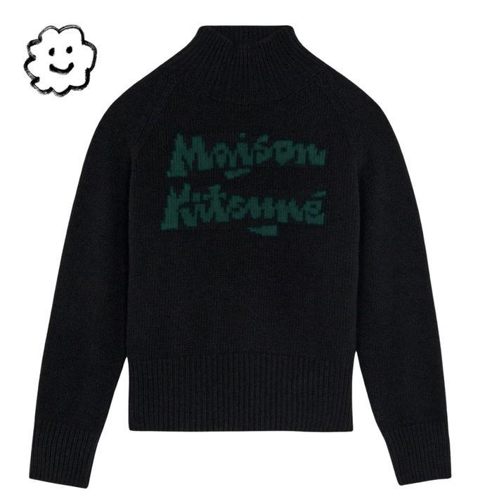 【 MAISON KITSUNE 】 BILL REBHOLZ RELAXED JACQUARD PULLOVER ( size : XL )