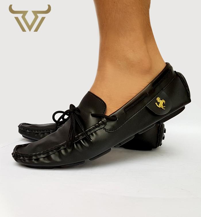 mr darwis sepatu slip on pria casual loafers mr002