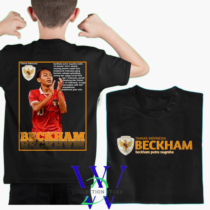 WDC Kaos anak timnas indonesia kaos anak streetwear kaos beckham