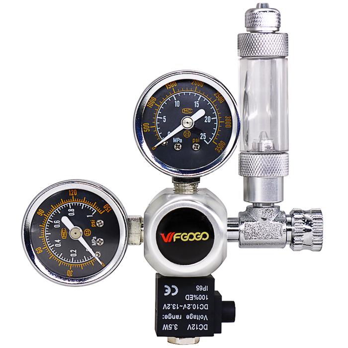 DC 12V Aquarium CO2 Regulator Magnetic Solenoid Kit DIY Fish CO2