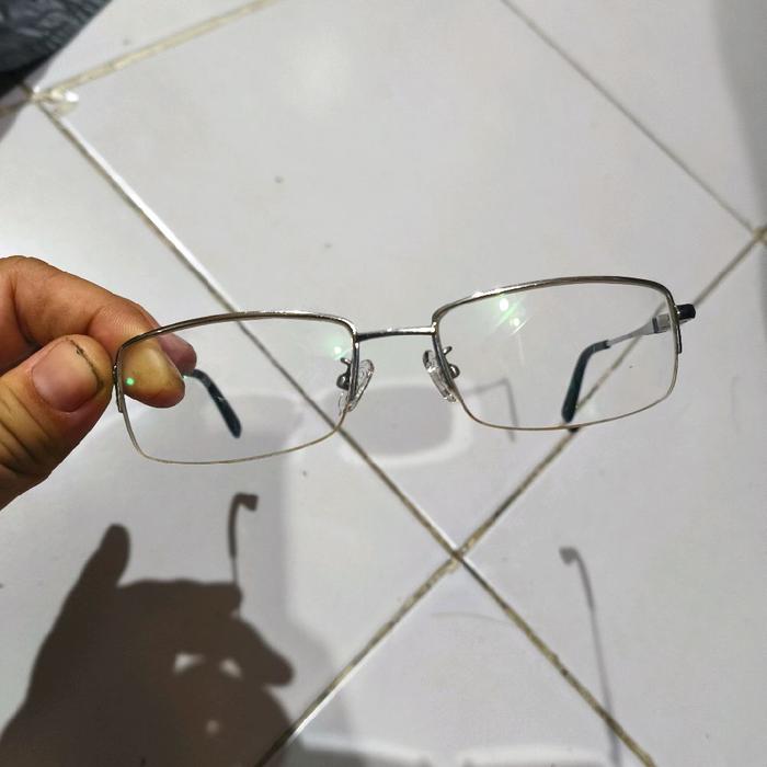 kacamata rodenstock half frame titanium