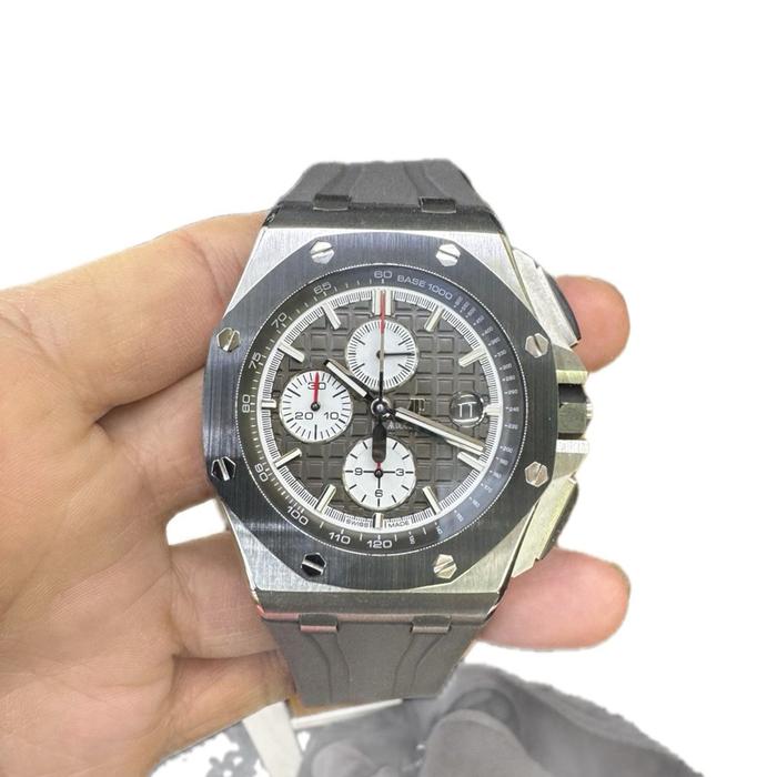 JAM TANGAN KEREN AP ROO Novelty Grey theme with rubber strap
