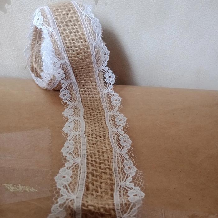 Renda Lace vintage Dekor kain Goni Craf Pita Renda Import 2 Meter