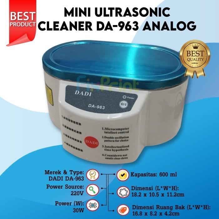Mini Ultrasonic Cleaner Plus Timer Cleaning Tools Perhiasan HP Handphone Cartridge Refill Printer Pe