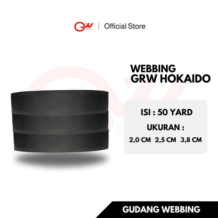GRW HOKAIDO | WEBBING NILON | CUCUK BELUT | HERRINGBONE | BAG STRAP