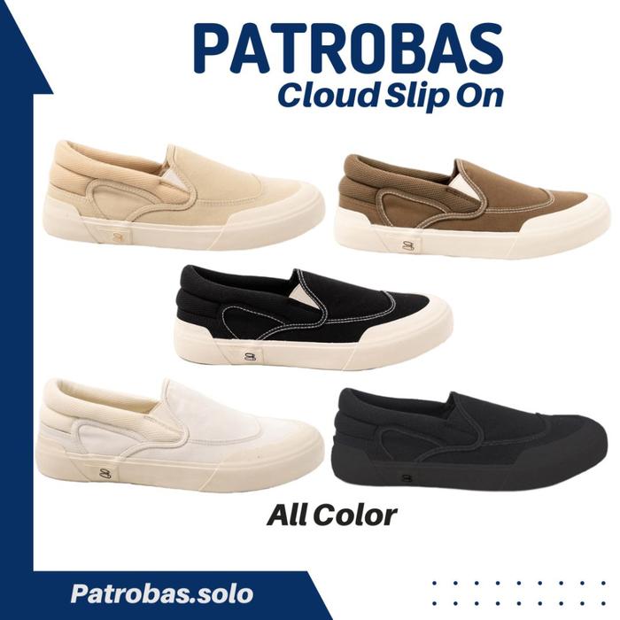 PATROBAS Cloud Slip On Sepatu Sneakers Casual Slop Uni Petrobas