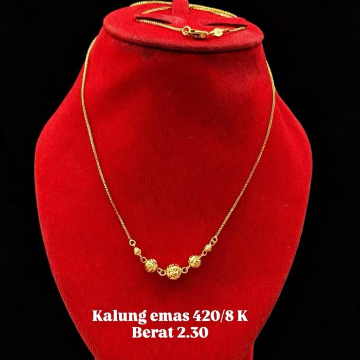Kalung 8k emas 22
