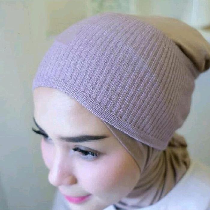 Ciput Rajut Polos / Bandana rajut / Ciput Wanita Muslim